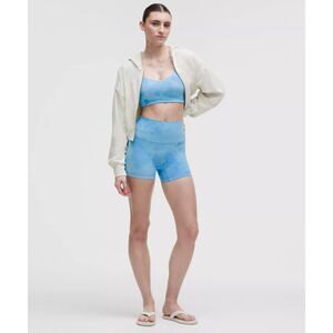 Lululemon Align NoLine Short 4" Smoothie Wash Blueberry Multi size 4 NWT
